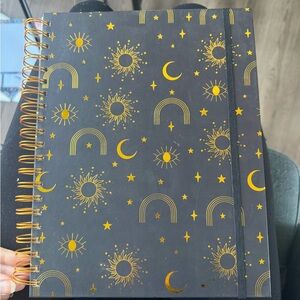 Gold and Black Spiral Notebook